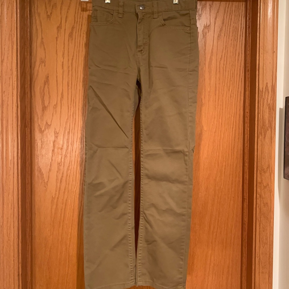 Boys dark khaki wranglers slim fit